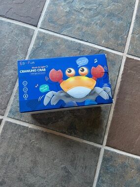 Ego Fun Music & Light Crawling Crab Toy - Blue Box new never used